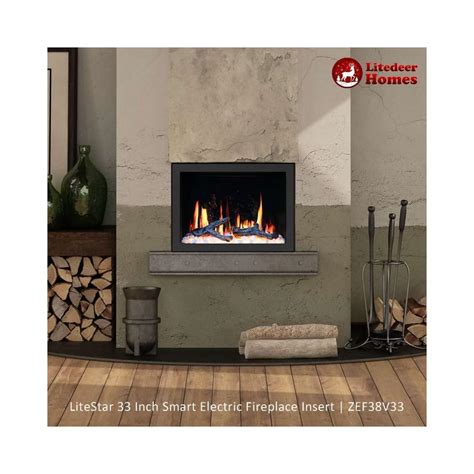 Buy Litedeer LiteStar 38 Smart Electric Fireplace Insert with Smart App ...