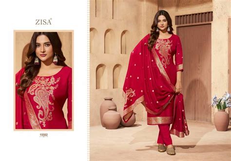 Zisa Saiyaara Taby Silk Jacquard Designer Salwar Suits Collection