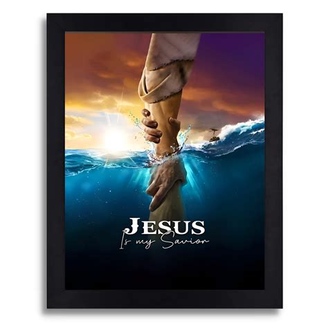 Interio Crafts Jesus is My Savior Bible Verse Christian Decor Jesus ...