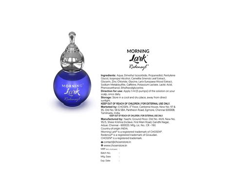 Chosen Morning Lark Redensyl Hair Growth Serum 42ml – Dermatics.in