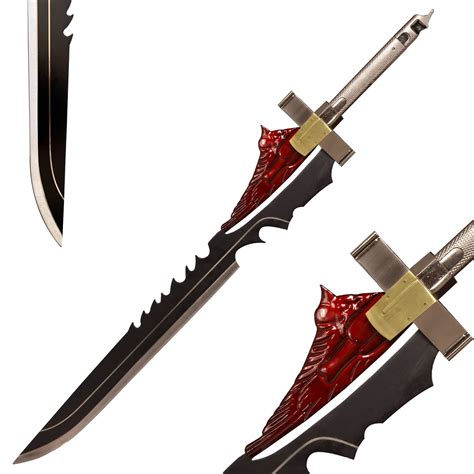 46 Anime Game Destiny Sword Red Blue Purple Stainless Steel ...