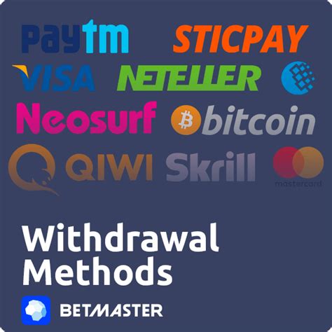 Betmaster Withdrawal Options: how to withdraw money?