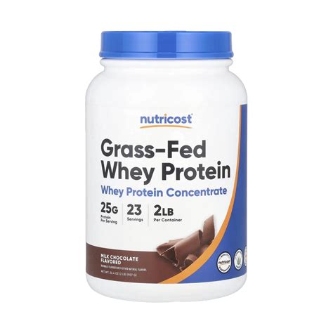 Nutricost, Grass-Fed Whey Protein, Milk Chocolate , 2 lb (907 g ...
