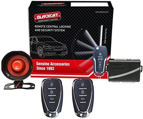 BLACKCAT Car Central Locking System BSA-4DM with 2 Remotes, 4 Door Lock ...