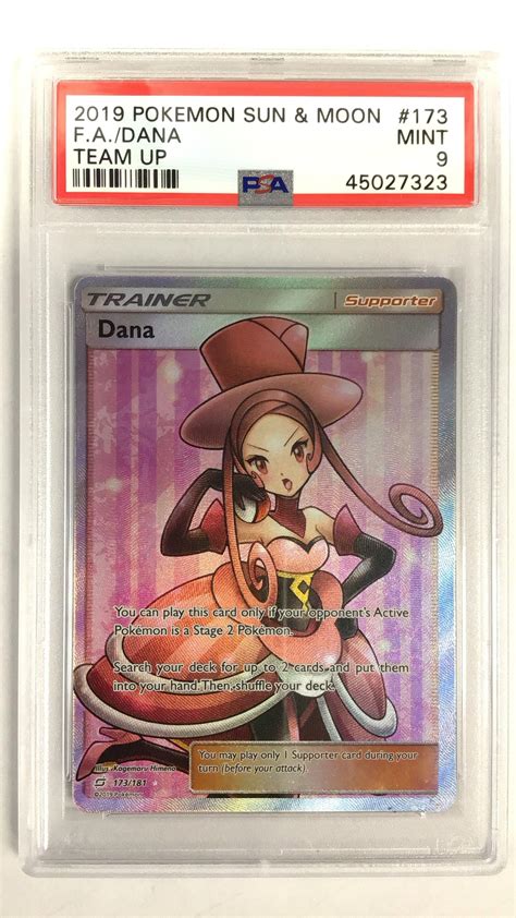 2019 Pokemon Sun & Moon Team Up 173 Full Art/dana PSA 9 | GameStop