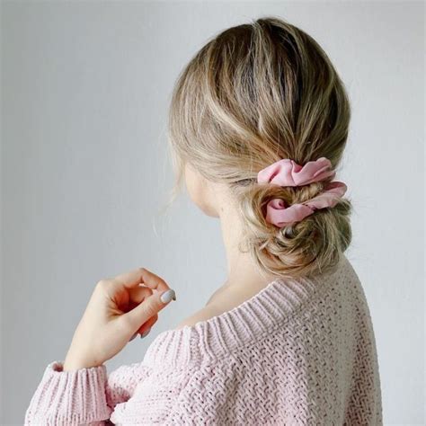 9 Scrunchie Hair styles for long & short Hair - Avvni The Store