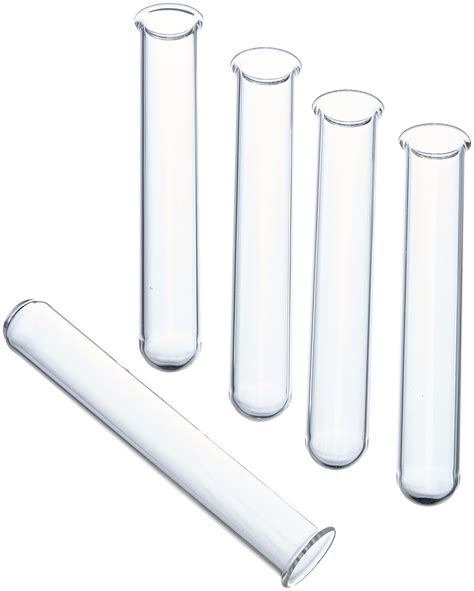 Glass Test Tubes, 12x100mm, Open Lid - 5 Pieces | High Chemical ...