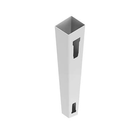 Freedom Emblem 9-ft H x 5-in W White Vinyl End Fence Post in the Vinyl ...