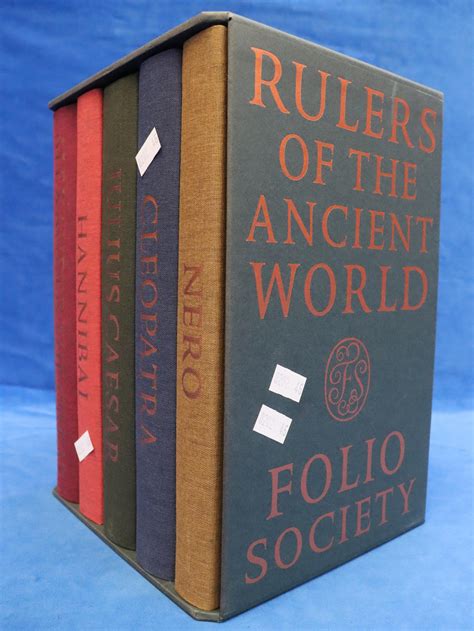 Lot - SET OF FIVE FOLIO SOCIETY BOOKS "RULERS OF THE ANCIENT WORLD" INC. CLEOPATRA AND HANNIBAL
