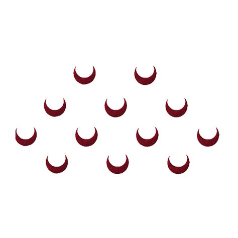 Comet Busters Small Moon Maroon Bindi (7mm) (BIN469) : Amazon.in: Beauty
