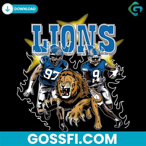 Detroit Football Lion Running Players Png - Gossfi.com