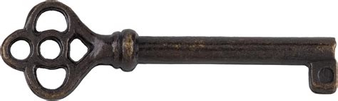 Buy Antique Brass Hollow Barrel Skeleton Key for Cabinet Doors, Dresser ...