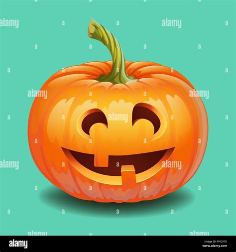 Scary face pumpkin autumn holiday Stock Vector Images - Alamy