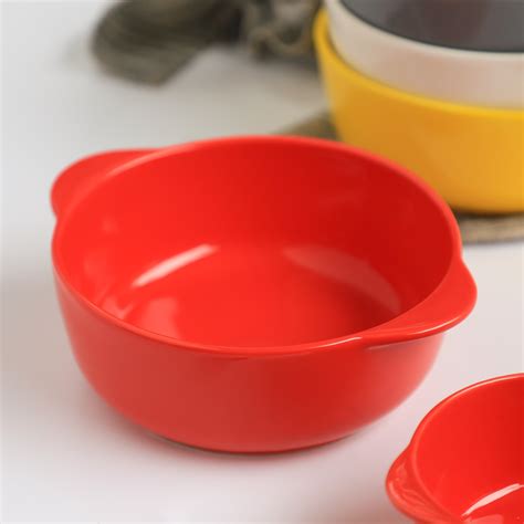 Bowl For Baking Red Large 650ml Online - Premium Serving Bowl | Nestasia