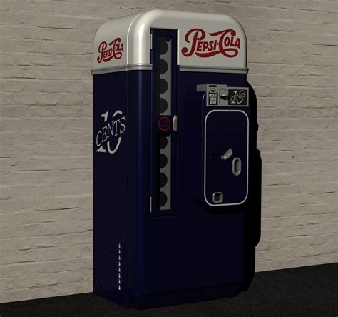 3D Model Vintage Pepsi Cola Vending Machine - TurboSquid 1469394