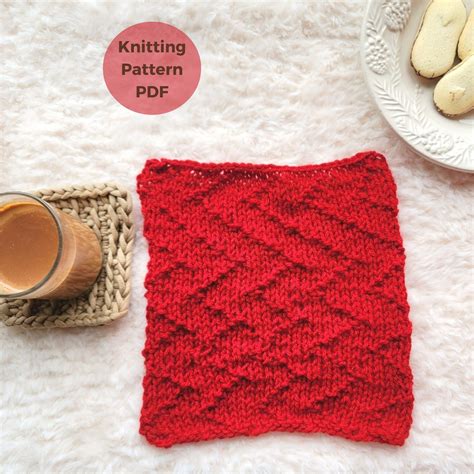Knit square, blanket square, knit stitch, knitted blanket, knitted ...
