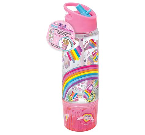 Hot Focus 2 in 1 Snack Water Bottle Rainbow, 5Y+