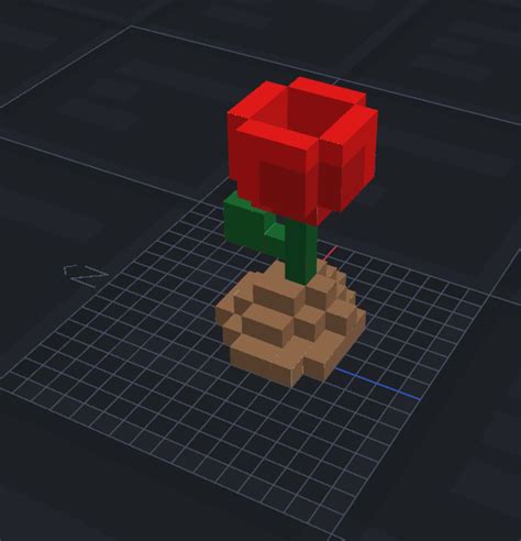 3D 8 bit rose - TurboSquid 1872469