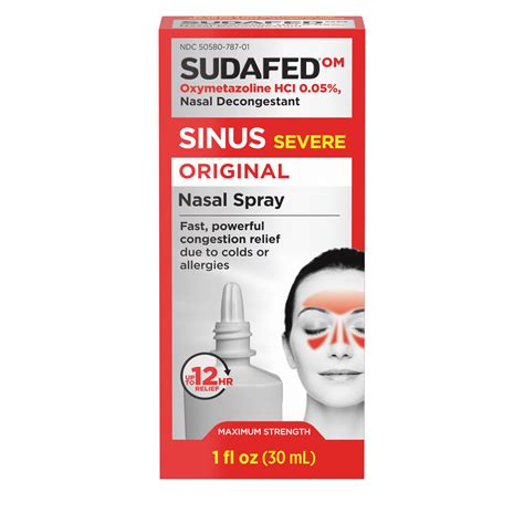 SUDAFED® Sinus Severe Original Nasal Spray Decongestant | SUDAFED®