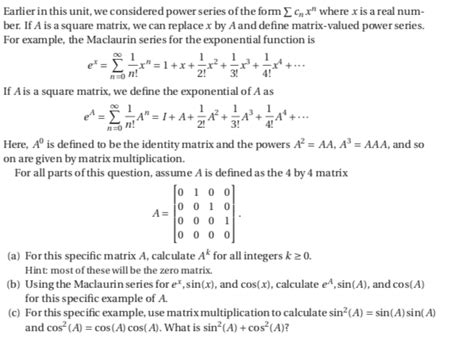 Image result for Power of Square Matrix Calculation