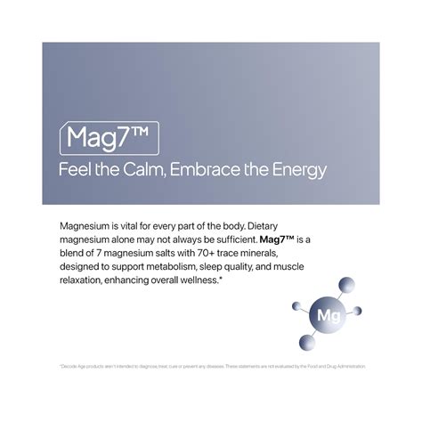 Decode Age Mag7 Magnesium Complex Vegan Capsule (60 Nos) - Cureka ...