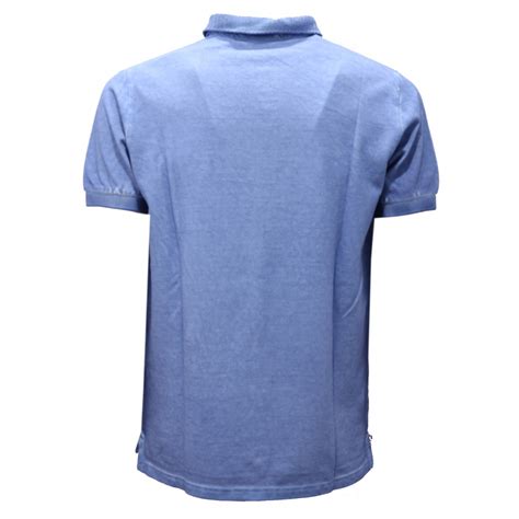 7887AF polo uomo BOB light blue embroidery/beads cotton polo-shirt man