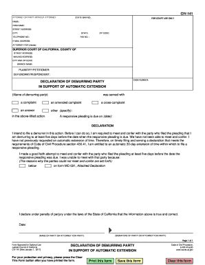 2017 Form CA CIV-141 - Blank Fillable Template | Fill Out, Print ...