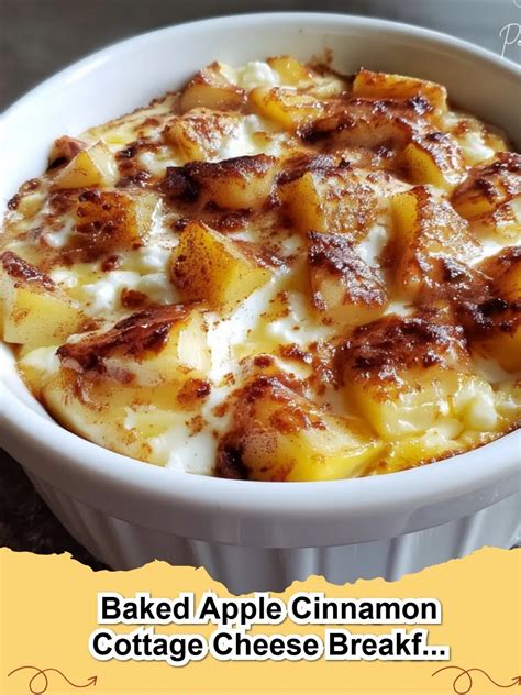 Baked Apple Cinnamon Cottage Cheese Bowls: Your Cozy, High-Protein ...