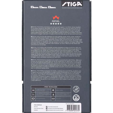 Stiga Royal Carbon Table Tennis Bat – Sportswing.in