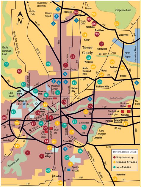 Map Of Downtown Fort Worth
