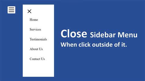 Image result for Close Sidebar