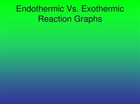 Endothermic Reaction Vs Exothermic Graph at Charlotte Revell blog