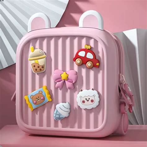 Premium EVA Kids Backpack with DIY Charms – Waterproof, Hard-Shell Min ...