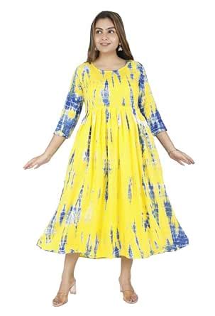 Buy MATERNITY QUEEN Women's Soft 100% Rayon tie and dye Shibori Print ...