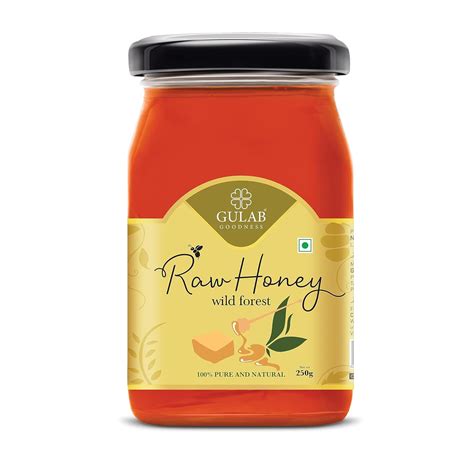 Gulab Wild Forest Raw Honey - 100% Pure & Natural - Unprocessed ...