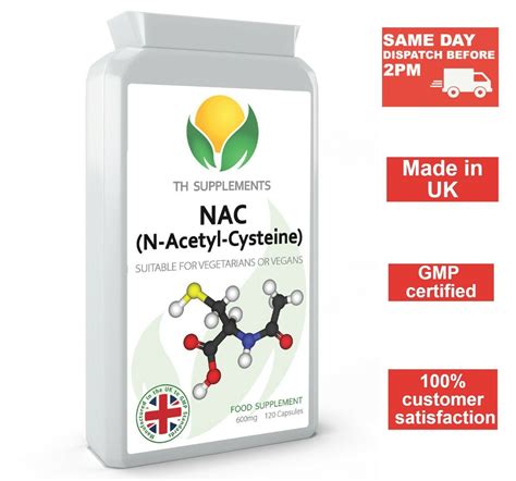 NAC 600mg - Antioxidant Food Supplement, 120 India | Ubuy