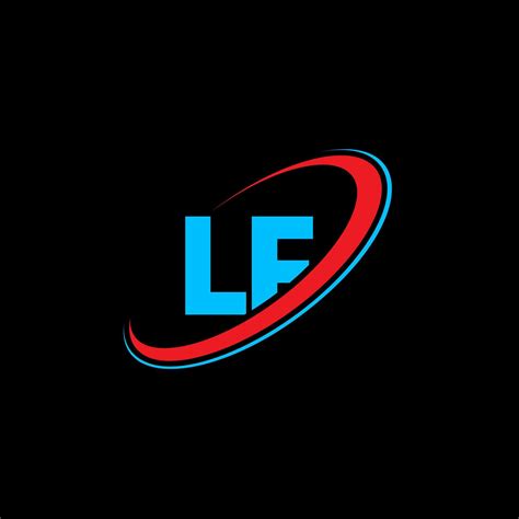 Diseño del logotipo de la letra lf lf. letra inicial lf círculo ...