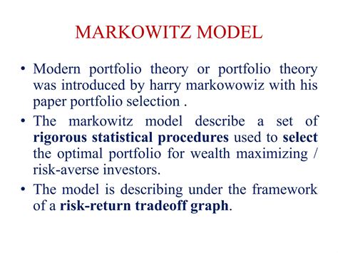 Image result for Portfolio Selection Using Markowitz Model