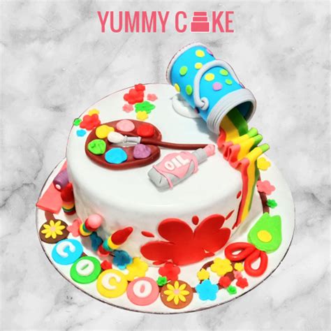 Art Theme Cake Design | Drawing Theme Cake | YummyCake