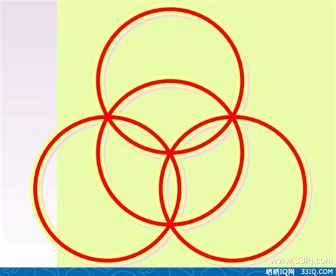 4环 这是由4个相交的圆圈组成的图形。 用连续的一笔画遍历此图，且不允许... - 33IQ