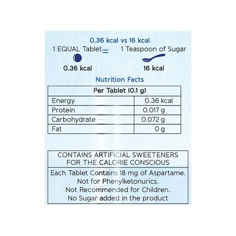 Buy EQUAL SUGAR CONTROL SWEETNER 300 TABLETS Online & Get Upto 60% OFF ...