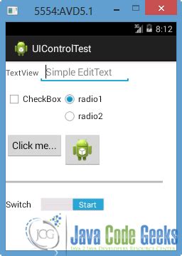 Image result for User Interface in Java Android