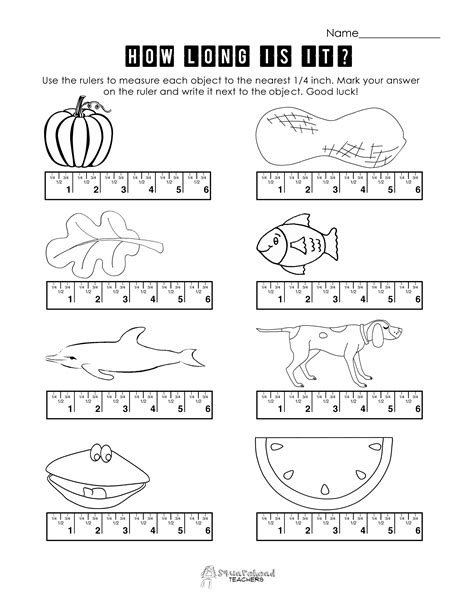 Image result for Free Printable Ruler Measurement Worksheets