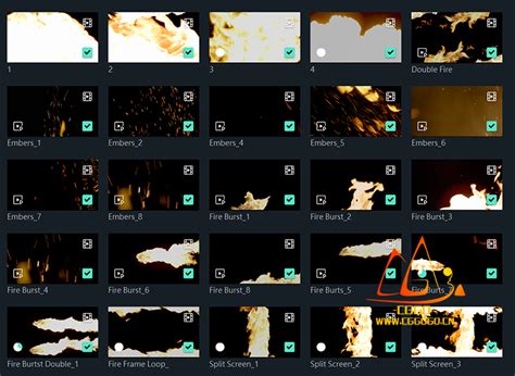 25个火焰燃烧火星粒子爆炸4K视频素材音效LUTs调色预设视频素材-CGGO