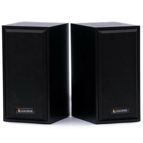 Coconut US02 Wooden USB Speakers for Laptop & Computer (Pack Of 2,Mult ...