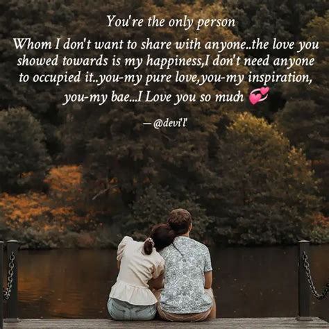 Whom I don't want to shar... | Quotes & Writings by @Dévìl | YourQuote