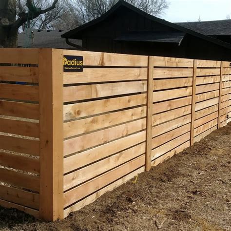 Modern Horizontal Wood Fence Ideas Unlock Your Home's Curb Appeal With