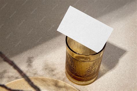 Business card png mockup editable transparent design | Premium Photo