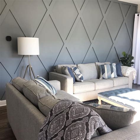Diagonal Board and Batten Accent Wall