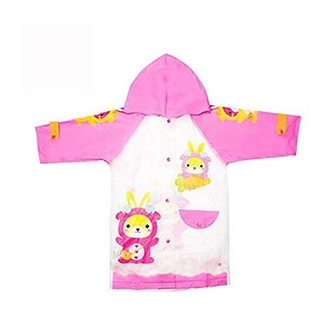 Devil Kids Girls and Boys PVC Raincoat Carton Design Waterproof Hood ...